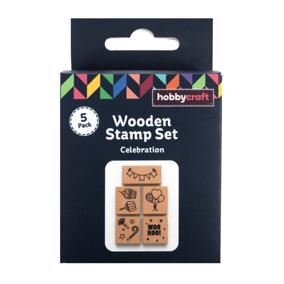 Celebration Wooden Stamps 5 Pack image number 3