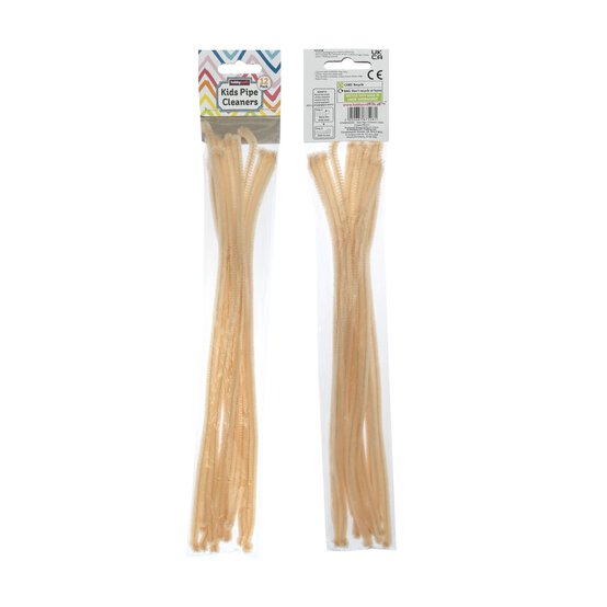 Cream Pipe Cleaners 12 Pack image number 4