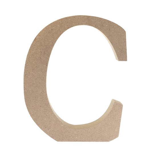 MDF Wooden Letter C 13cm image number 2