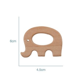 Trimits Wooden Elephant Craft Ring 6cm image number 3