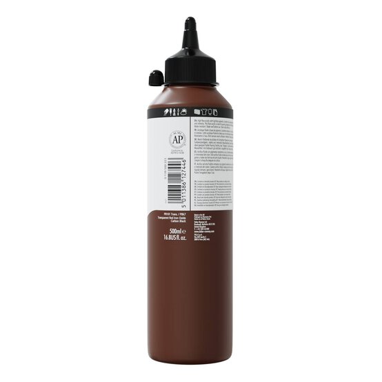 Daler-Rowney System3 Burnt Umber Fluid Acrylic 500ml (223) image number 2