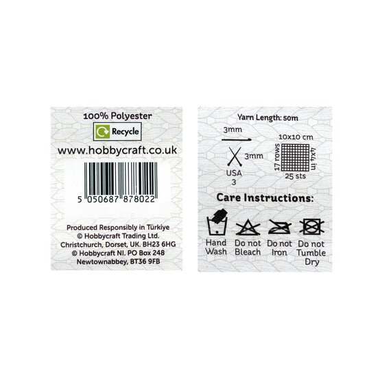 Knitcraft Green Tiny Chenille DK Yarn 25g image number 5