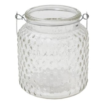 Glass Vase with Handle 9cm x 10cm