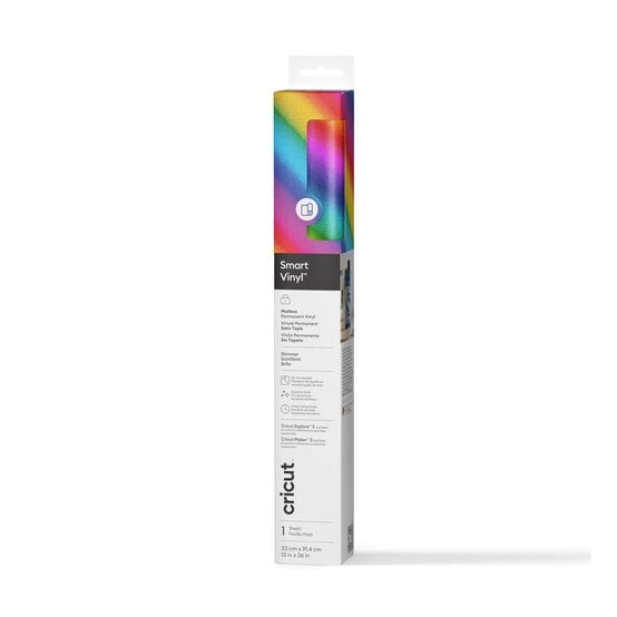 Cricut Rainbow Permanent Shimmer Smart Vinyl 13 x 36 Inches image number 1