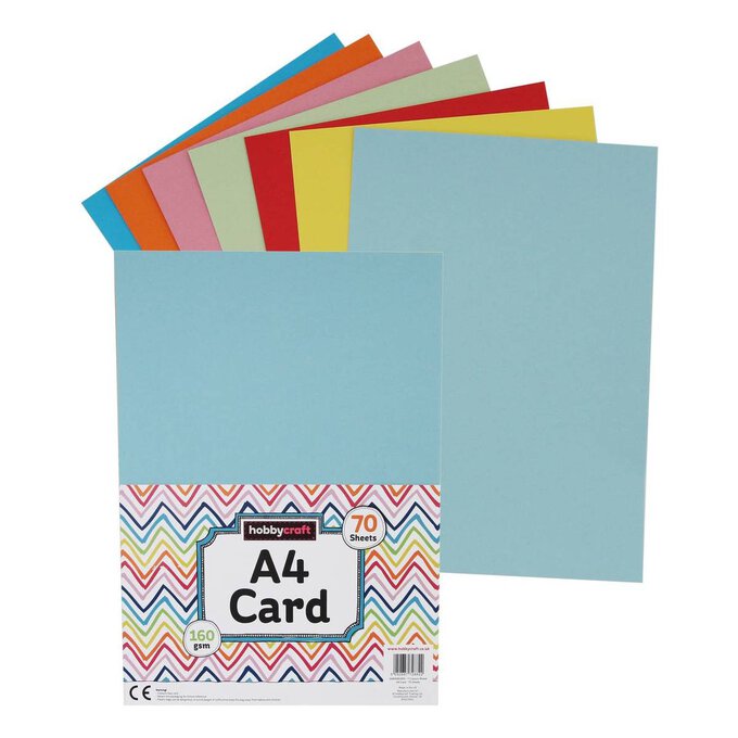 Assorted Card A4 70 Pack