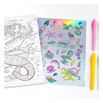 Kaleidoscope Magical Mermaids Colouring Kit image number 3