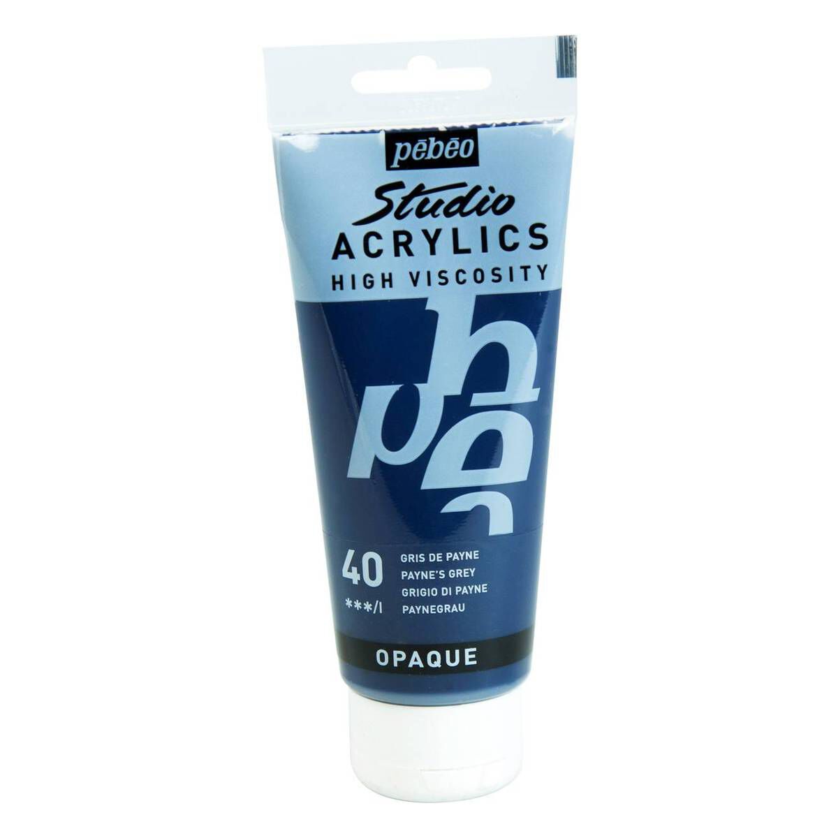 Pebeo Payne's Grey Studio Acrylic Paint 100ml Hobbycraft