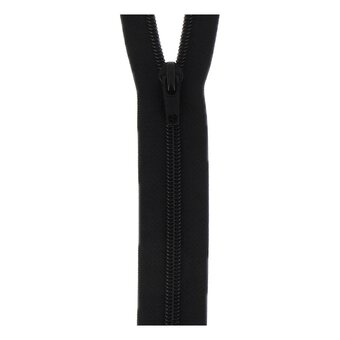 Milward Black Nylon Open-Ended Zip 45cm 