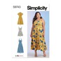 Simplicity Women's Dresses Sewing Pattern S9743 (W2 20W-28W) image number 1