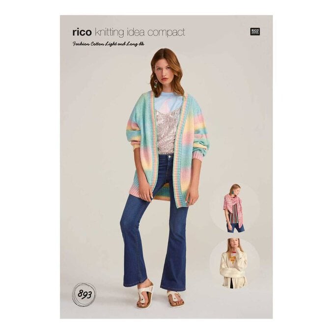 Rico Fashion Cotton Light & Long Cardigan Digital Pattern 893 image number 1