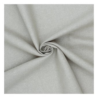 Robert Kaufman Essex Oyster Metallic Cotton Linen Fabric by the Metre