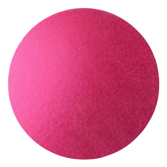 Cerise Round Double Thick Card Cake Board 10 Inches image number 1