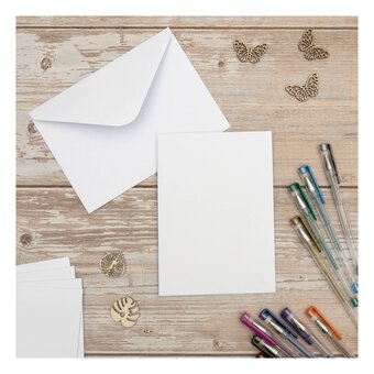White Cards 5 x 7 Inches 100 Pack