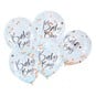 Ginger Ray Twinkle Twinkle Baby Boy Confetti Balloons 5 Pack image number 1