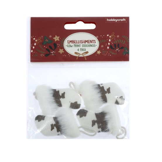 Cow Print Stocking Toppers 4 Pack image number 3