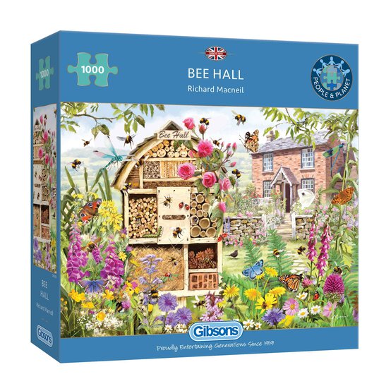 Gibsons Bee Hall Jigsaw Puzzle 1000 Pieces image number 1