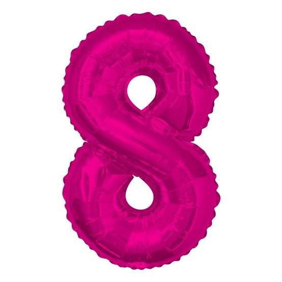 Extra Large Pink Foil 8 Balloon image number 1