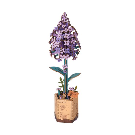 Rowood Lilac Wooden Flower Kit image number 2