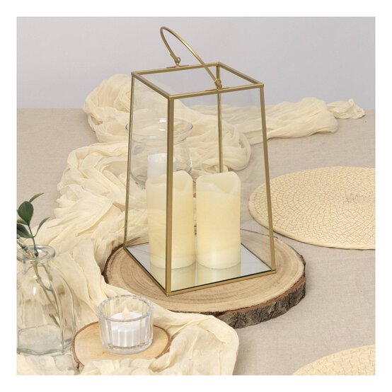 Create & Celebrate Glass Lantern 13cm x 21cm image number 2