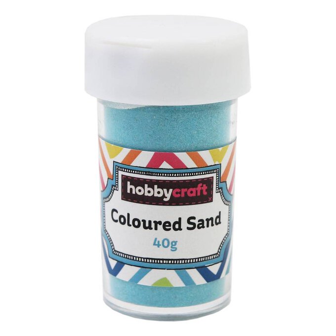 Teal Coloured Sand 40g image number 1