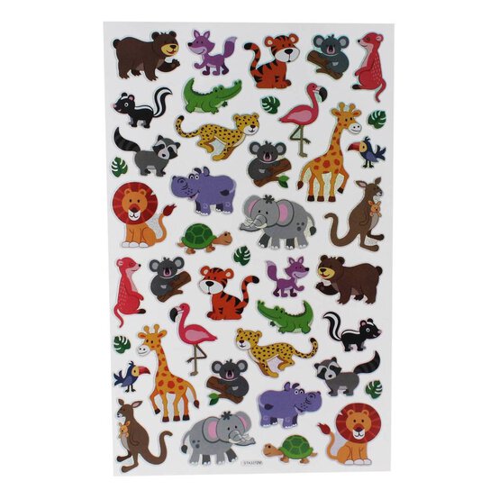 Large Safari Laser Stickers Set image number 2