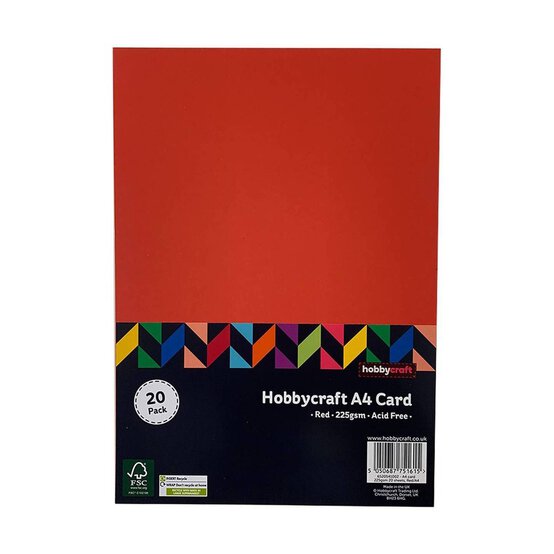 Red Card A4 20 Pack image number 2