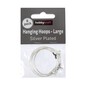 Silver Plated Hanging Hoops 35mm 8 Pack image number 1