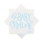 Blue Heart Baby Shower Napkins 16 Pack image number 1