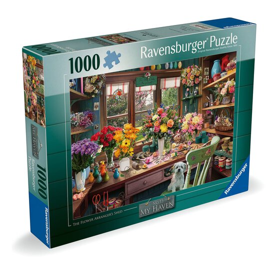 Ravensburger The Flower Arranger&rsquo;s Shed Jigsaw Puzzle 1000 Pieces image number 1