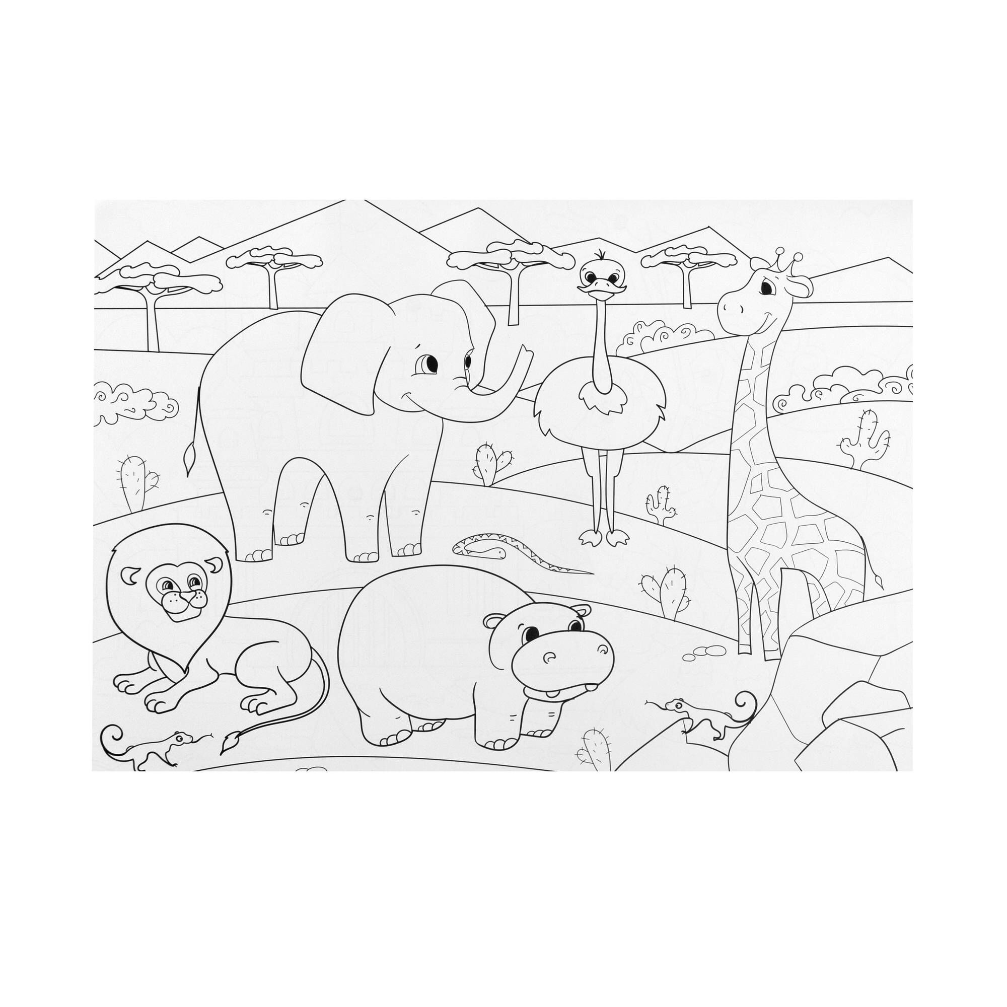 Amazing Coloring Pad Scene Illustration