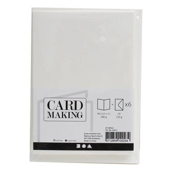 Cream Cards and Envelopes A6 6 Pack