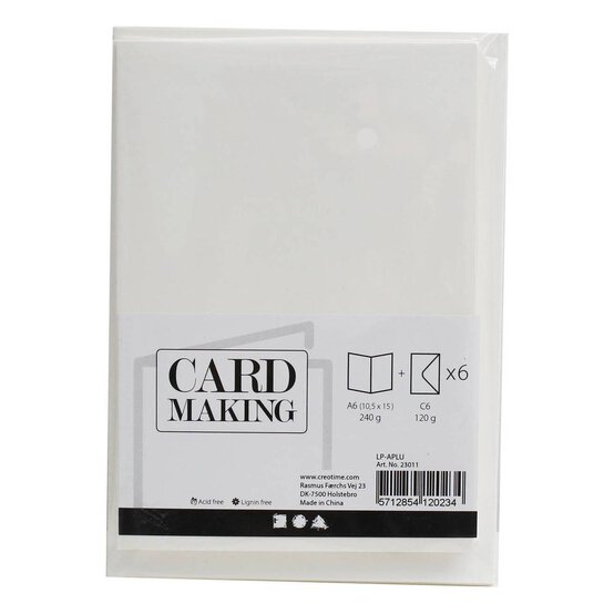 Cream Cards  A6 6 Pack image number 2