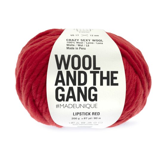 Wool and the Gang Lipstick Red Crazy Sexy Wool 200g  image number 1