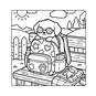 Cute Cozy Colouring: Puppies image number 3