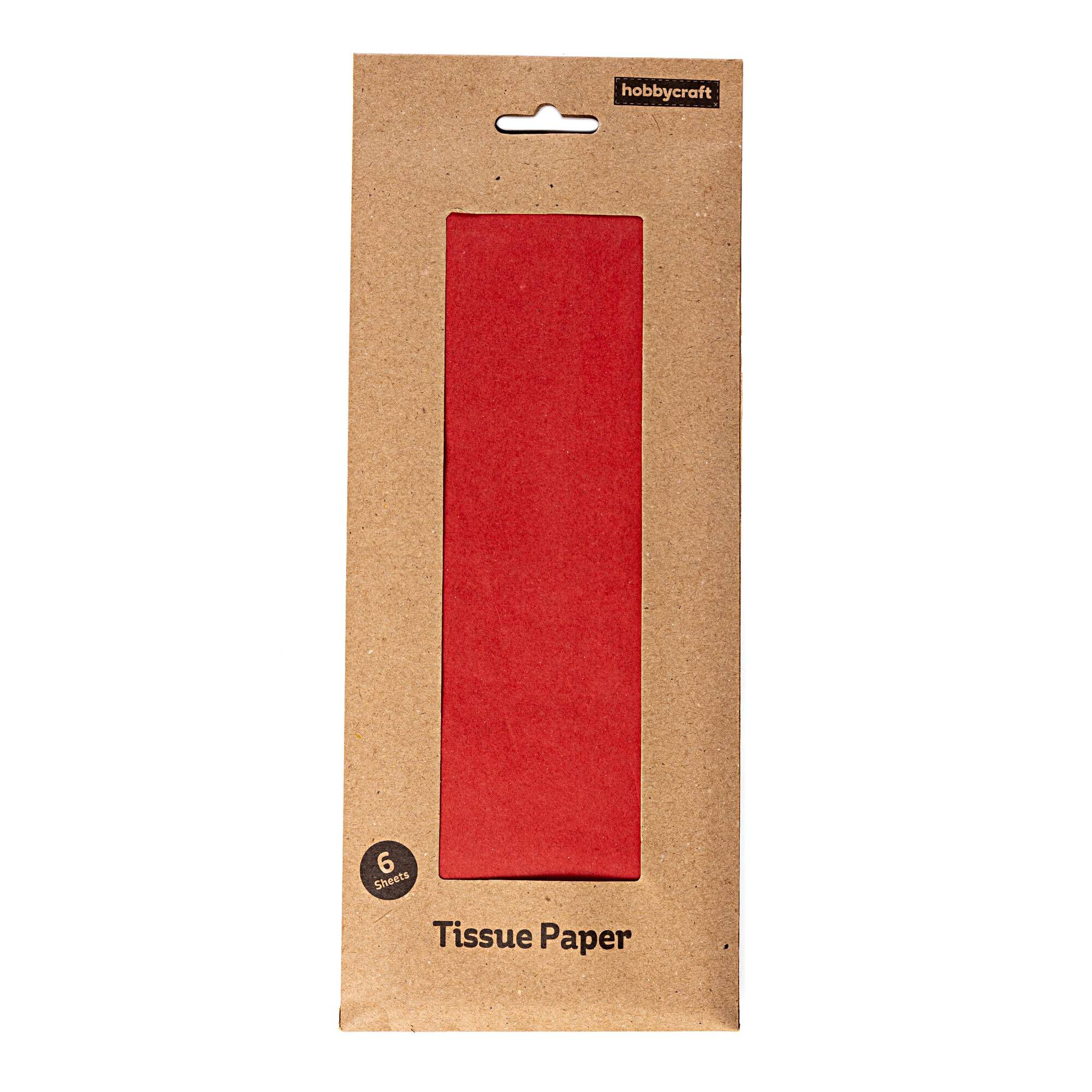Red Tissue Paper 50cm x 75cm 6 Pack Hobbycraft