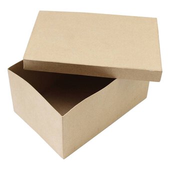 Mache Rectangular Box (with lid) 25cm