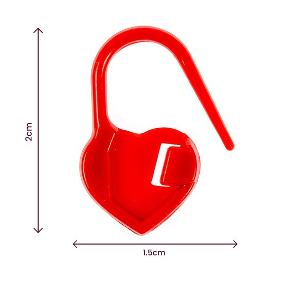 Heart Stitch Markers 100 Pack  image number 4
