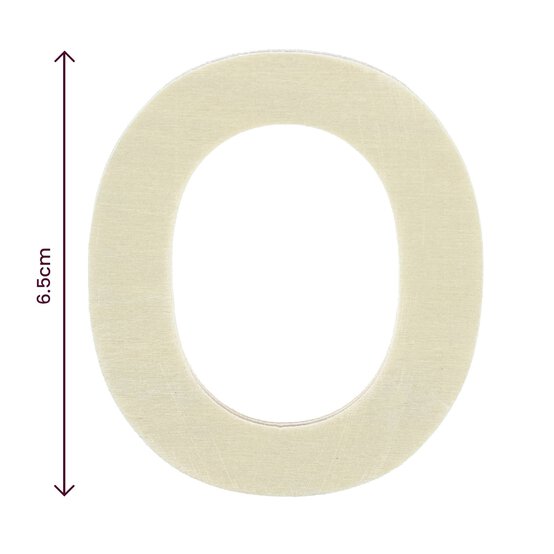 Small Wooden Letter O 6.5cm image number 4