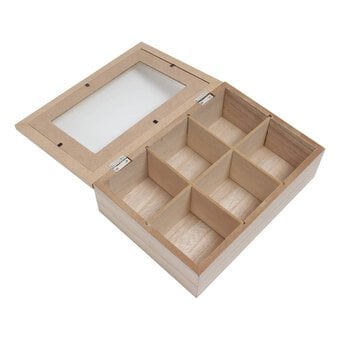 Wooden Divider Box 24cm x 17cm x 7cm
