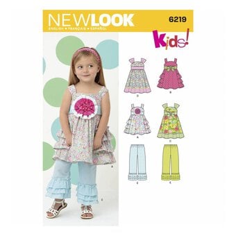 New Look Toddler Dress and Trousers Sewing Pattern 6219
