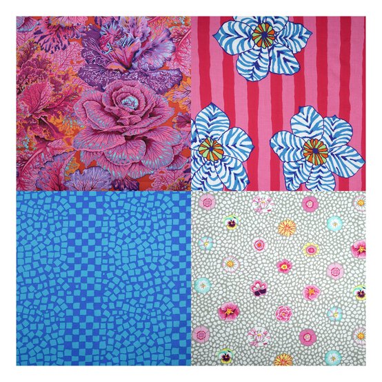 Kaffe Fassett Curly Stars Quilt Kit image number 5