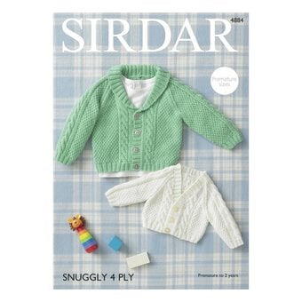 Sirdar Snuggly 4 Ply Cardigans Pattern 4884