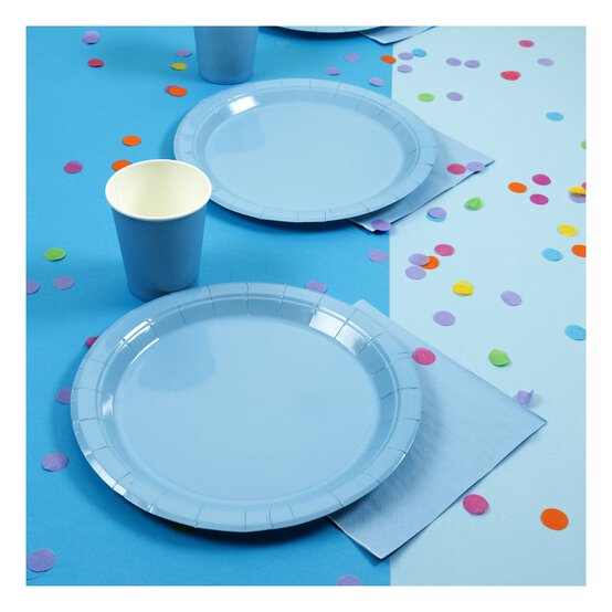Pastel Blue Paper Plates 8 Pack  image number 2