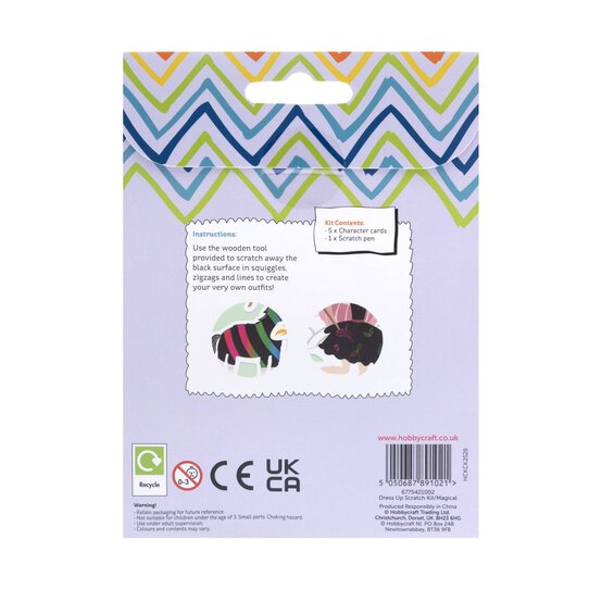 Dress-Up Scratch Art Magical Creatures Kit 5 Pack image number 4