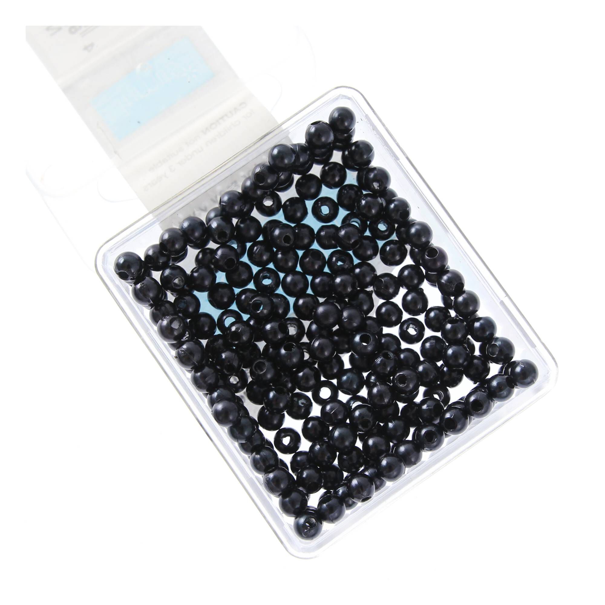 Craft Factory Navy Blue Round Pearl Beads 4mm 7g Hobbycraft