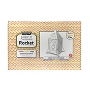 Colour-In Cardboard Rocket