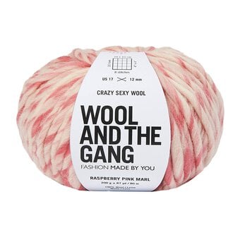 Wool and the Gang Raspberry Pink Crazy Sexy Wool Marl 200g