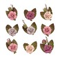 Handmade Vintage Pink Mini Rose Flowers 9 Pack image number 1