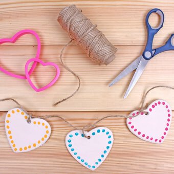 How to Make Air Dry Clay Hearts