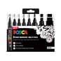 Uni-ball Posca Black Multi-Tip Marker Pens 8 Pack image number 1